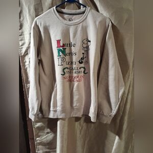 Fruit of the loom Little Neros pizza sweatshirt.